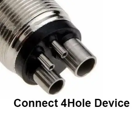 

4 Holes to 2 HolesDental High Speed Handpiece Turbine Adapter from Changer Connector Tool for Air Motor Dental Equipment