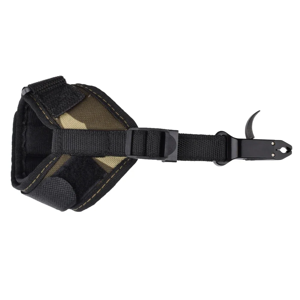 ELONG 1X Camo Compound Bow Caliper Release Aid Trigger Buckle Wrist Strap Adult Archery Bow Hunting Shooting Accessories