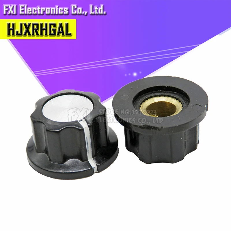 

10 шт. шляпа MF-A01 потенциометра Ручка WH118/WX050 бакелитовая ручка/медный сердечник внутреннее отверстие 6 мм