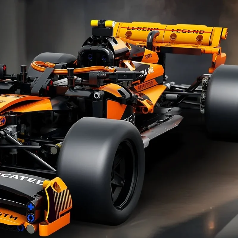 1300 + PZ Nuovo Tecnico FI Racing Performance Velocità Gara Auto Building Blocks Mattoni Compatibile MOC Modello di Veicolo Auto Ragazzo Giocattoli Regalo