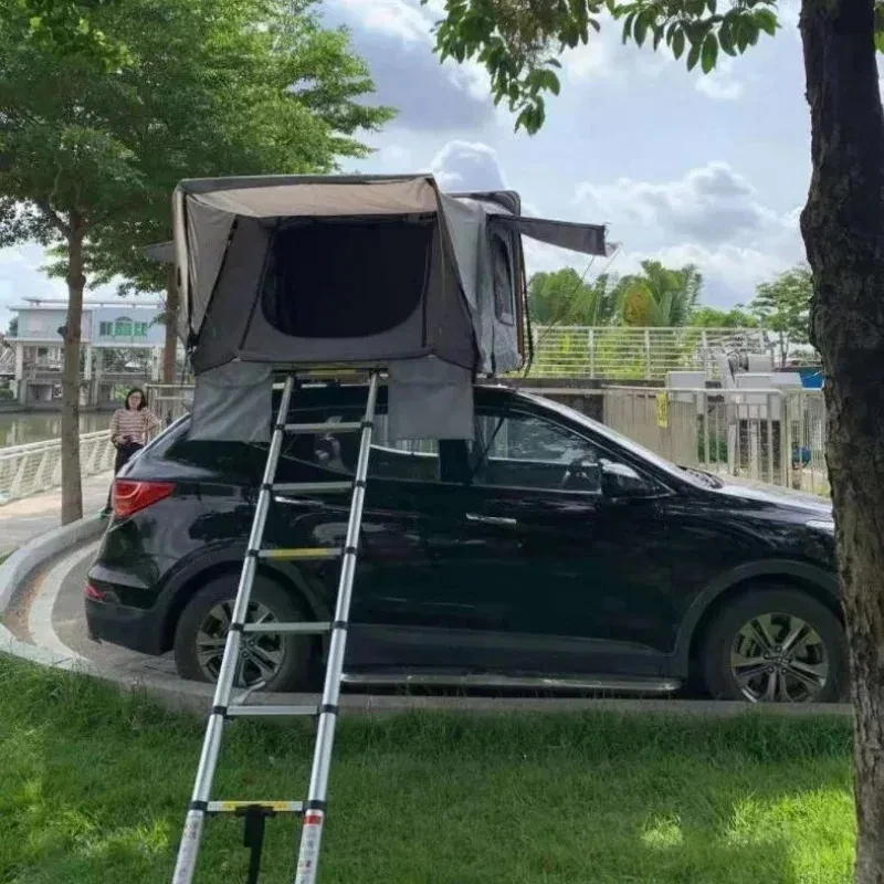 

Automatically Operated Double-person Roof Tent Car, Pickup, SUV and Other Vehicles, Suitable Side-flipping.