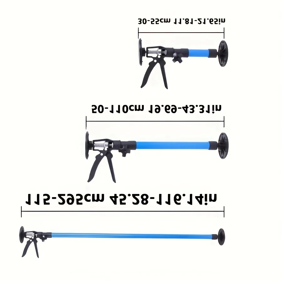 

Регулируемые опорные стержни шкафа, 2 шт., телескопические, 11,81-116,14 дюйма, с 360 ° Ручные сборочные инструменты для вращения и нескользящей основы