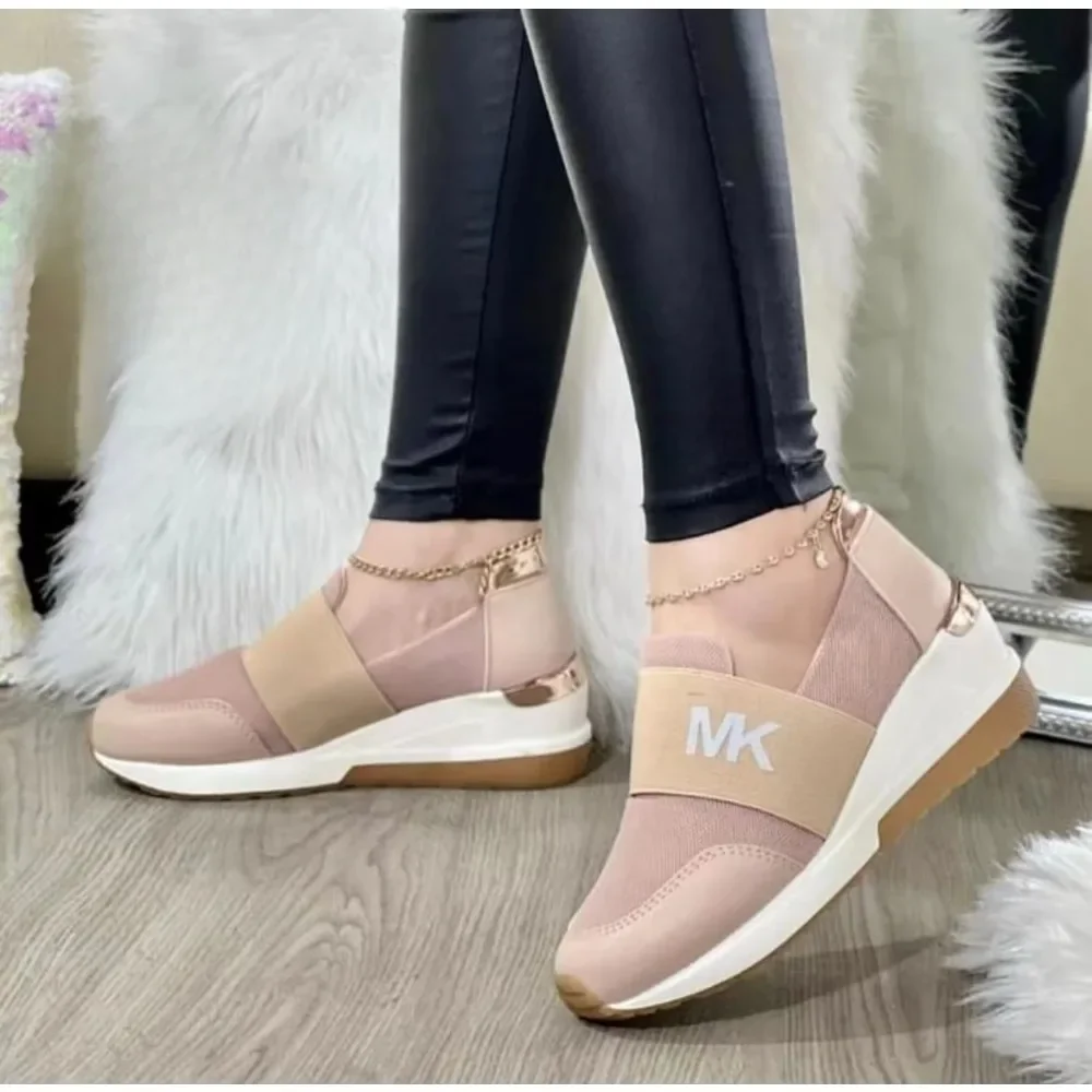 New Women Walking Shoes Air Cushion Non Slip Orthopedic Shoes Ladies Platform Shoes Women Mules Breathable Wedge Female Sneakers