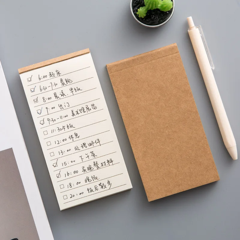 Japanese Simple Retro Cowhide Small Book Portable Handbook Notepad Student Notepad Time Plan Book