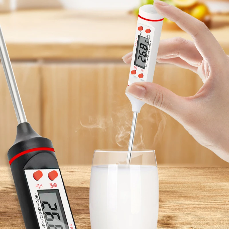 Kitchen oil thermometer Barbecue baking temperature electronic food thermometer Liquid temperature pen