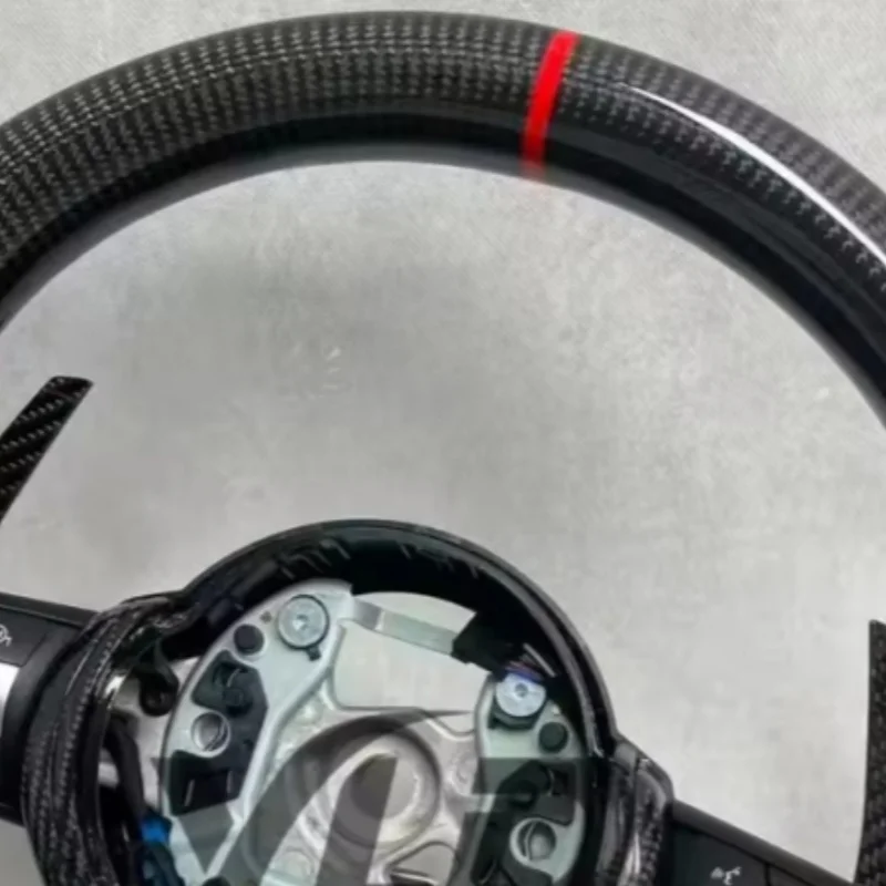 Customized Carbon Fiber Leather Car Steering Wheel For BMW F10 F30 M2 F87 M3 F80 M4 F82 M5 F90 E70 E90Steering Wheel Accessories