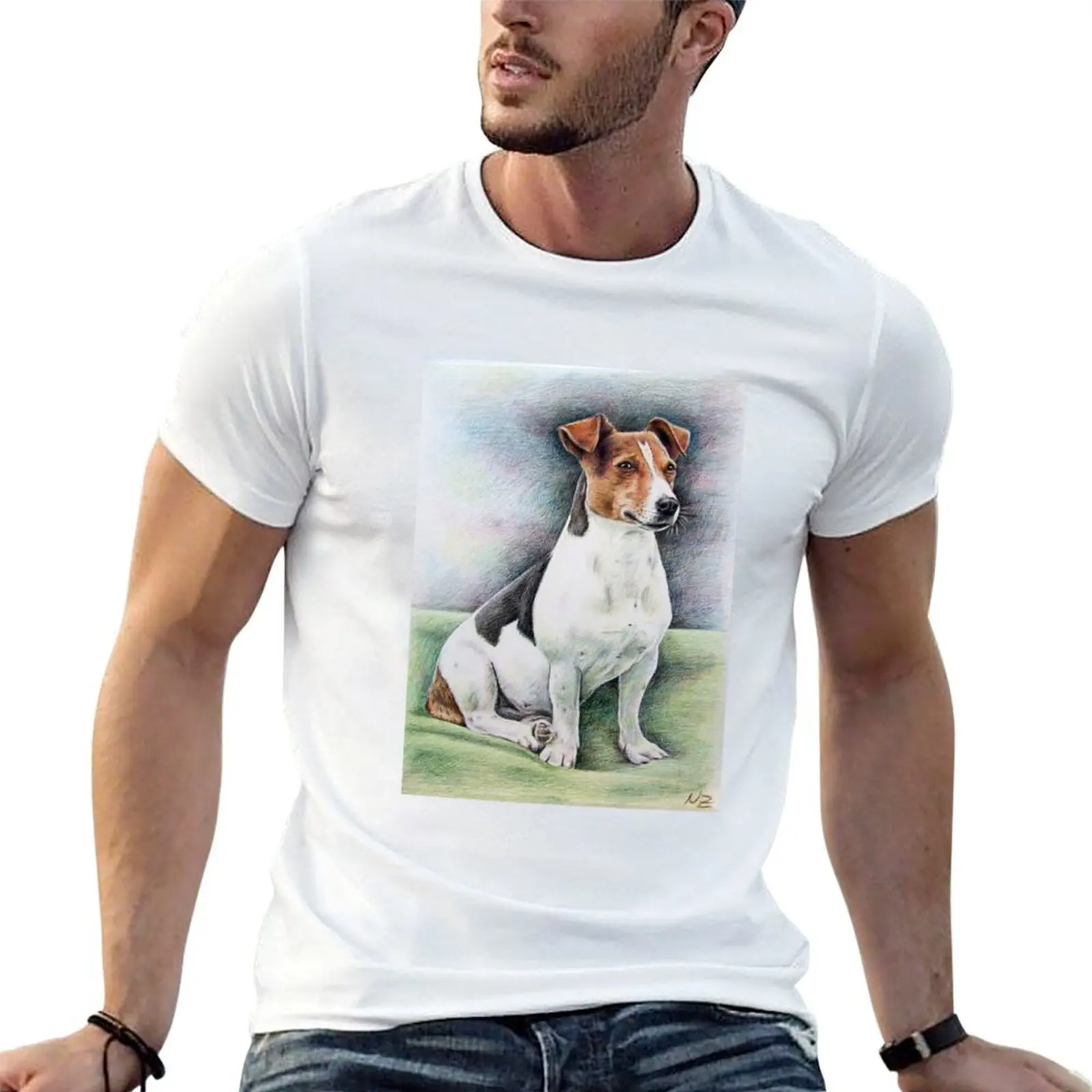 

Jack Russell Terrier T-Shirt graphic t shirts for man t shirts for man cotton funny anime t shirts oversize T-shirt