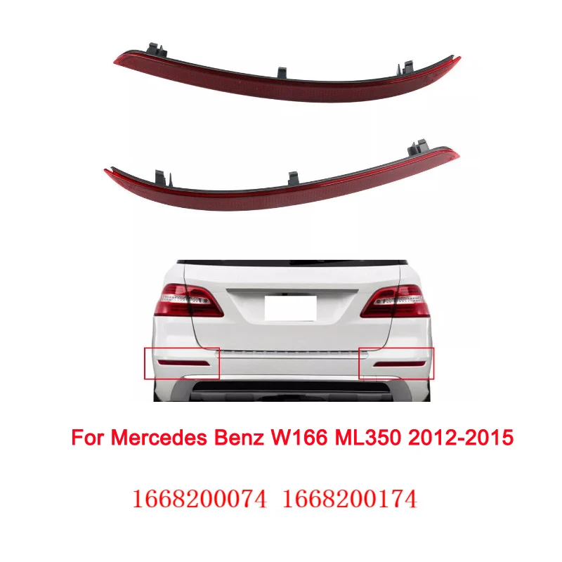 

For Mercedes-Benz W166 ML350 2012 2013 2014 2015 rear bumper side light reflector 63147318555 63147318556