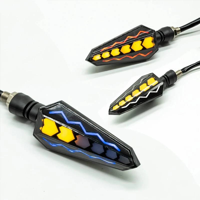 Motorcycle Turn Signal With Flash Light LED Indicator Light Universal For Honda Suzuki GSX 650F V-Strom GSX150 B-king GSX S750