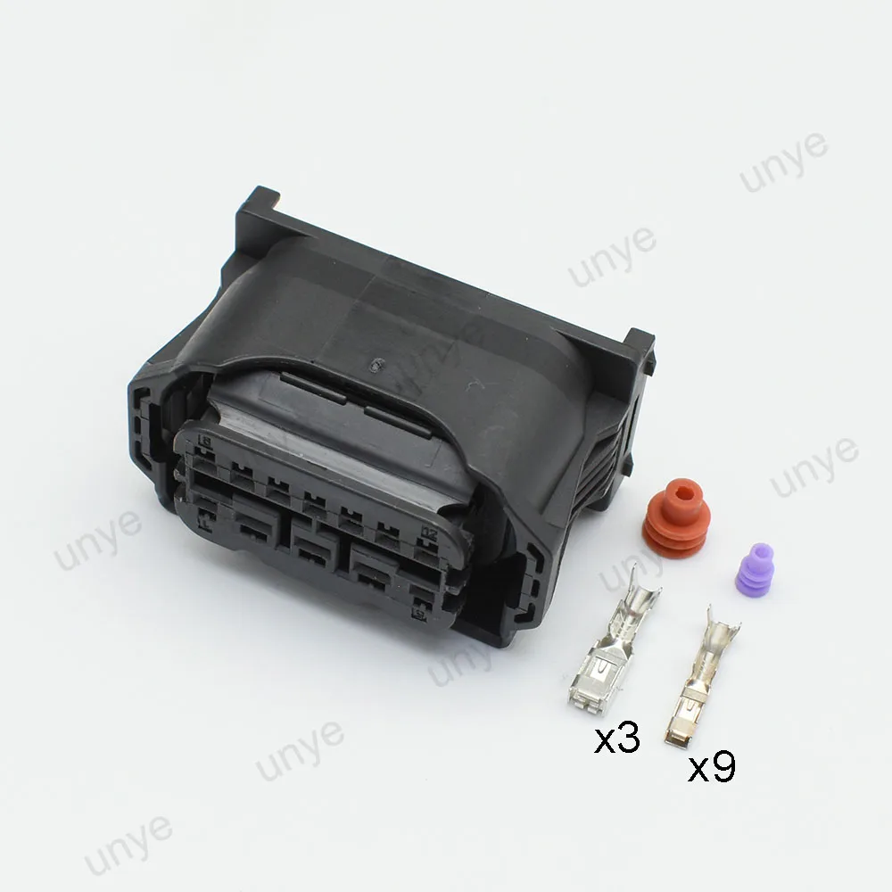 2セット 12ピン メス オス 車用LEDランプ ヘッドライト プラグ