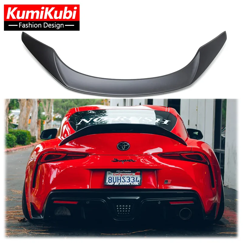 High Quality Real Carbon Fiber Spoiler Rear Boot Racing Trunk Wing For Toyota Supra A90 MK5 2019 -2023 FRP Car Styling Bumper