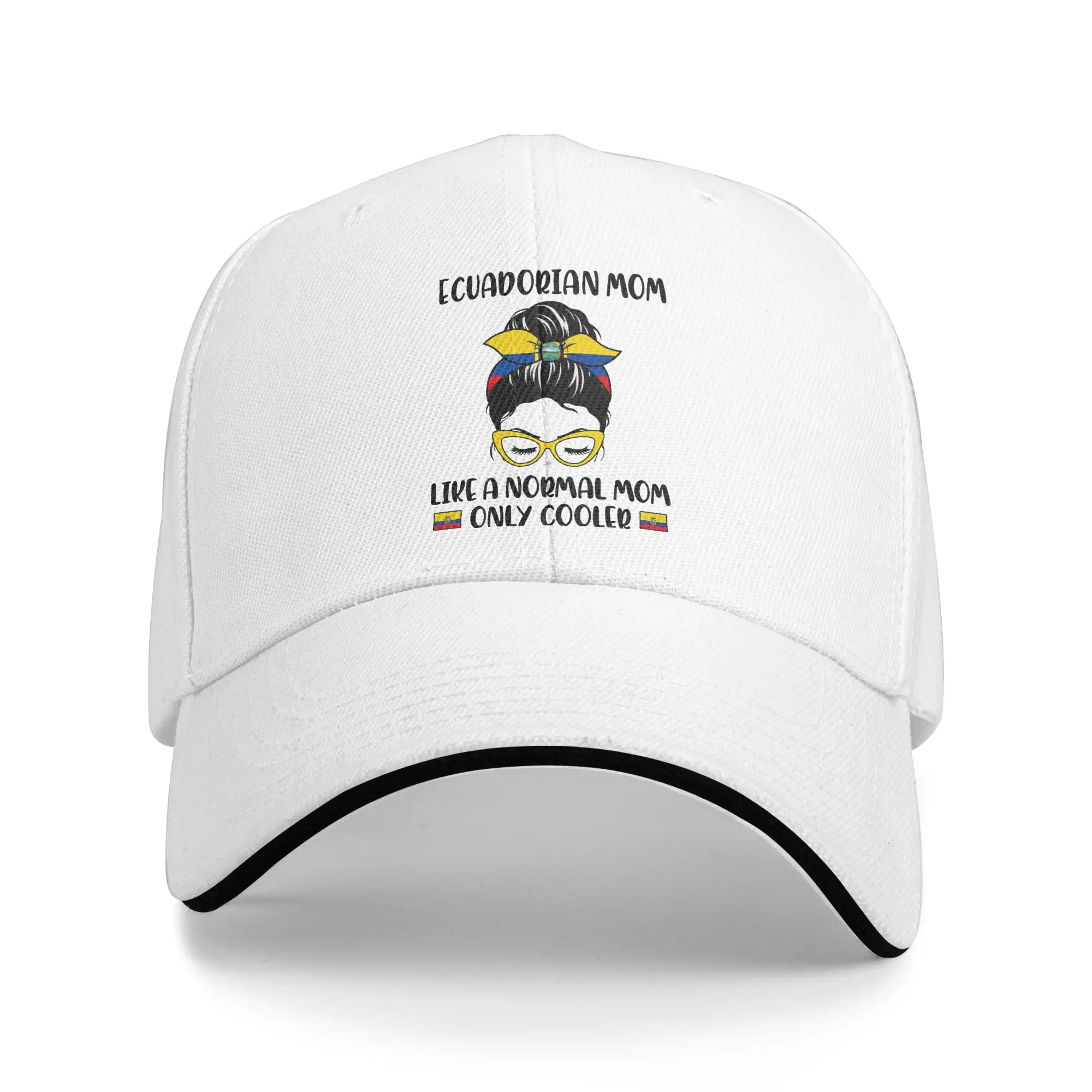 Summer New Baseball Caps Ecuadorian Mom Like A Normal Mom For Unisex Golf Cap Retro  Ecuatoriana Bandera Headwear Adjustable