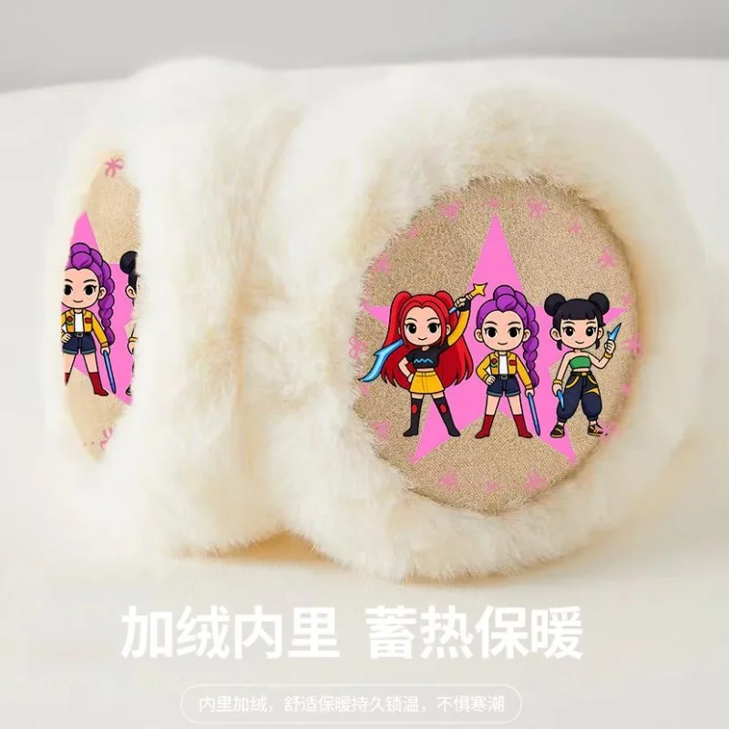 KPop Demon Hunters Cartoon Anime Rumi Mira Zoey Nauszniki dla Dziewczynek Zimowe Modne Słodkie Ciepłe Ochraniacze na Uszy Odporne na Zimno