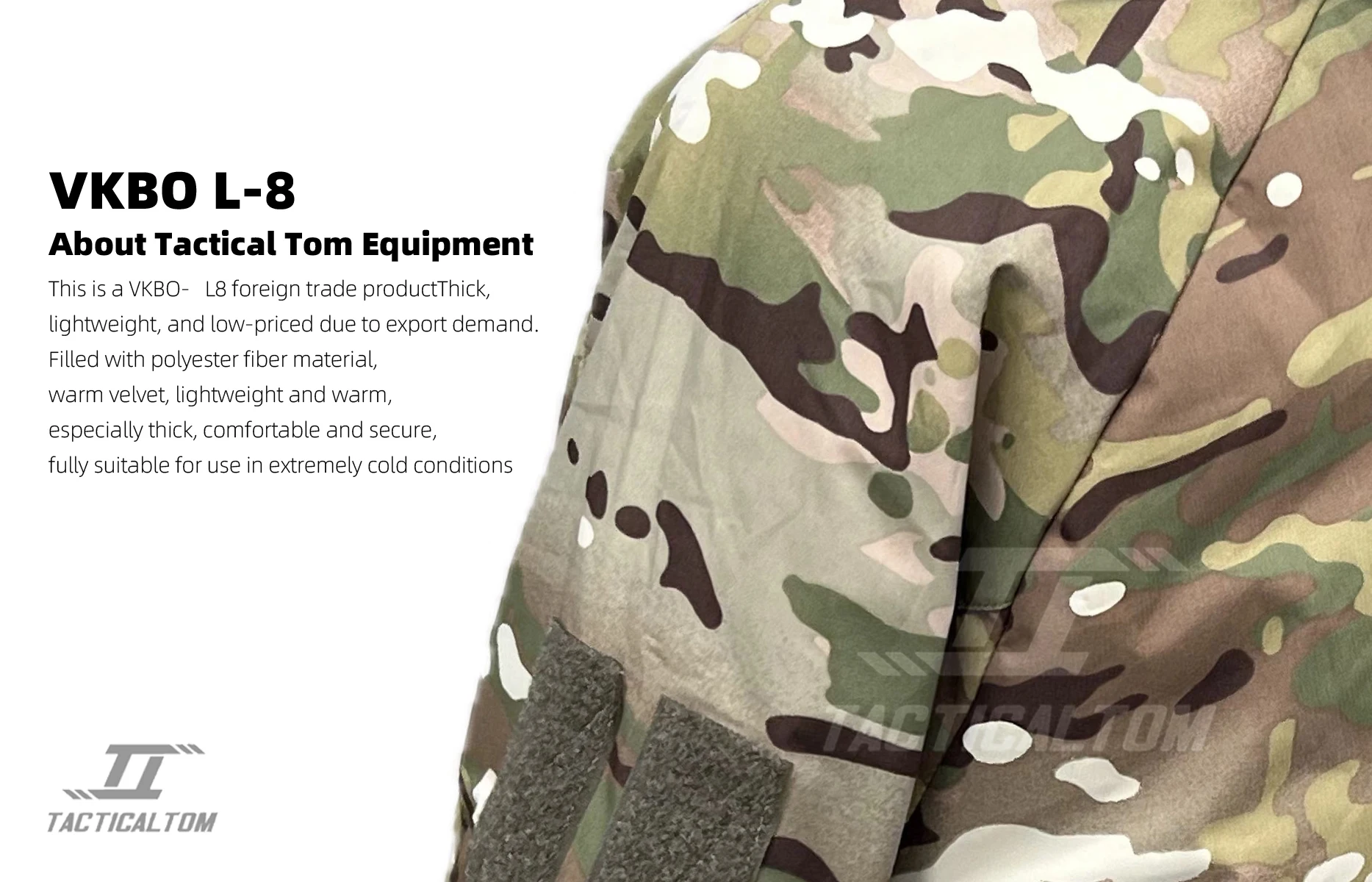 VKBO. 3 Russian L8 Cotton Jacket MC Top Tactical Warm and Cold proof Outdoor Winter Thick Camouflage Coat