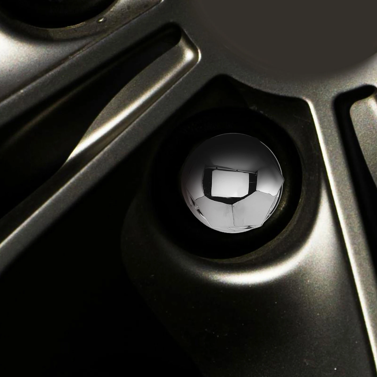 

1 Set Anti Theft Wheel Hub Nut Covers Black Durable Car Hub Protective Caps Tire Protection Screw Caps Compatible For Audi A3