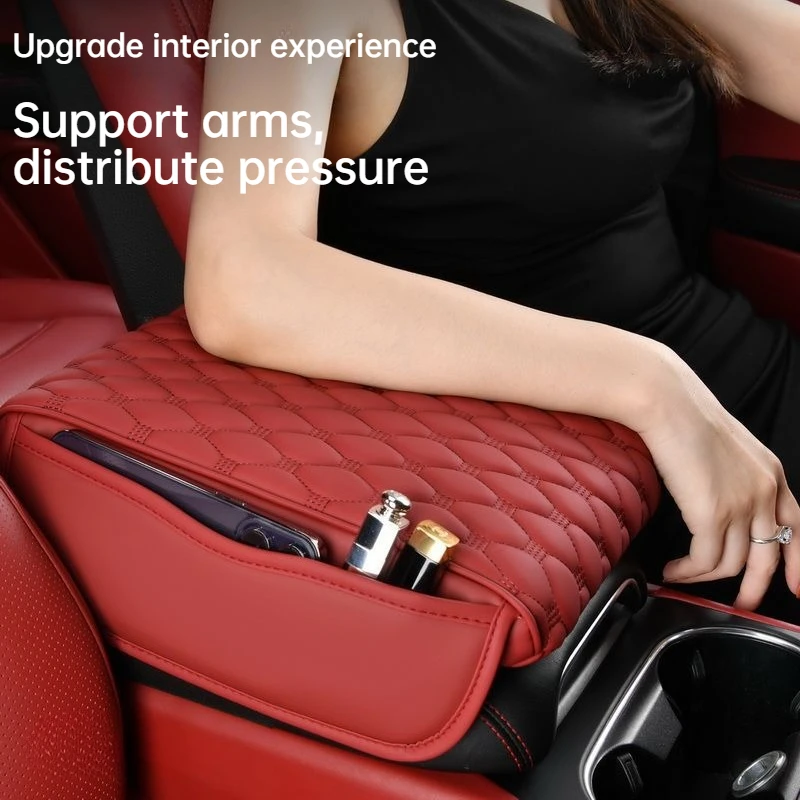 Memory Cotton Car Storage Box Pad Height Increasing Armrest Pad Car Mat Accessories Vehicle Organizer Enhancer