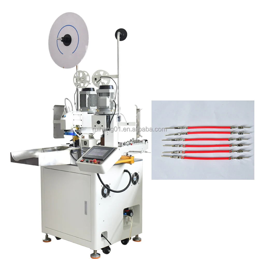 Fully Automatic Wire Cutting and Stripping Crimping Machine, Double Head Wire Cutting and Stripping Terminal Production Machine