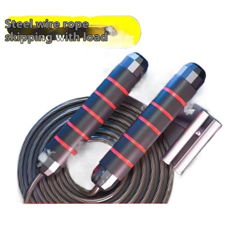 Steel Wire Skipping Rope Adjustable Fitness Jump Rope Professional Speed Training Skipping Rope for Adults Home Gym Workout Fat