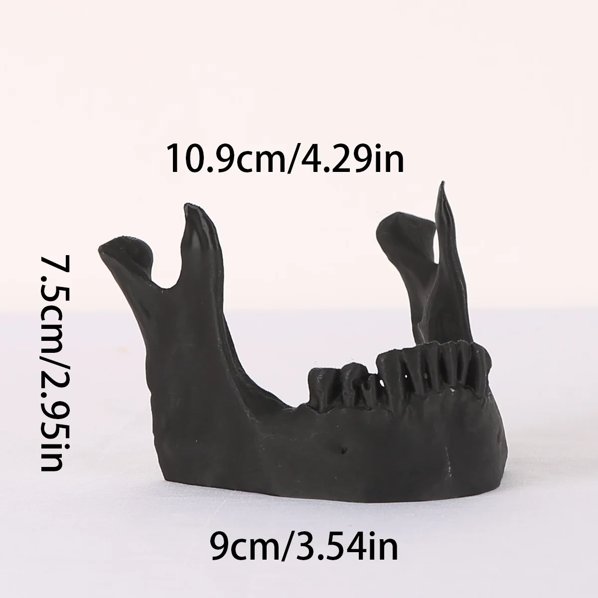 1 pc Gothic horror style skull tooth phone holder, black classic, creative skull design, home and office phone holder decoration