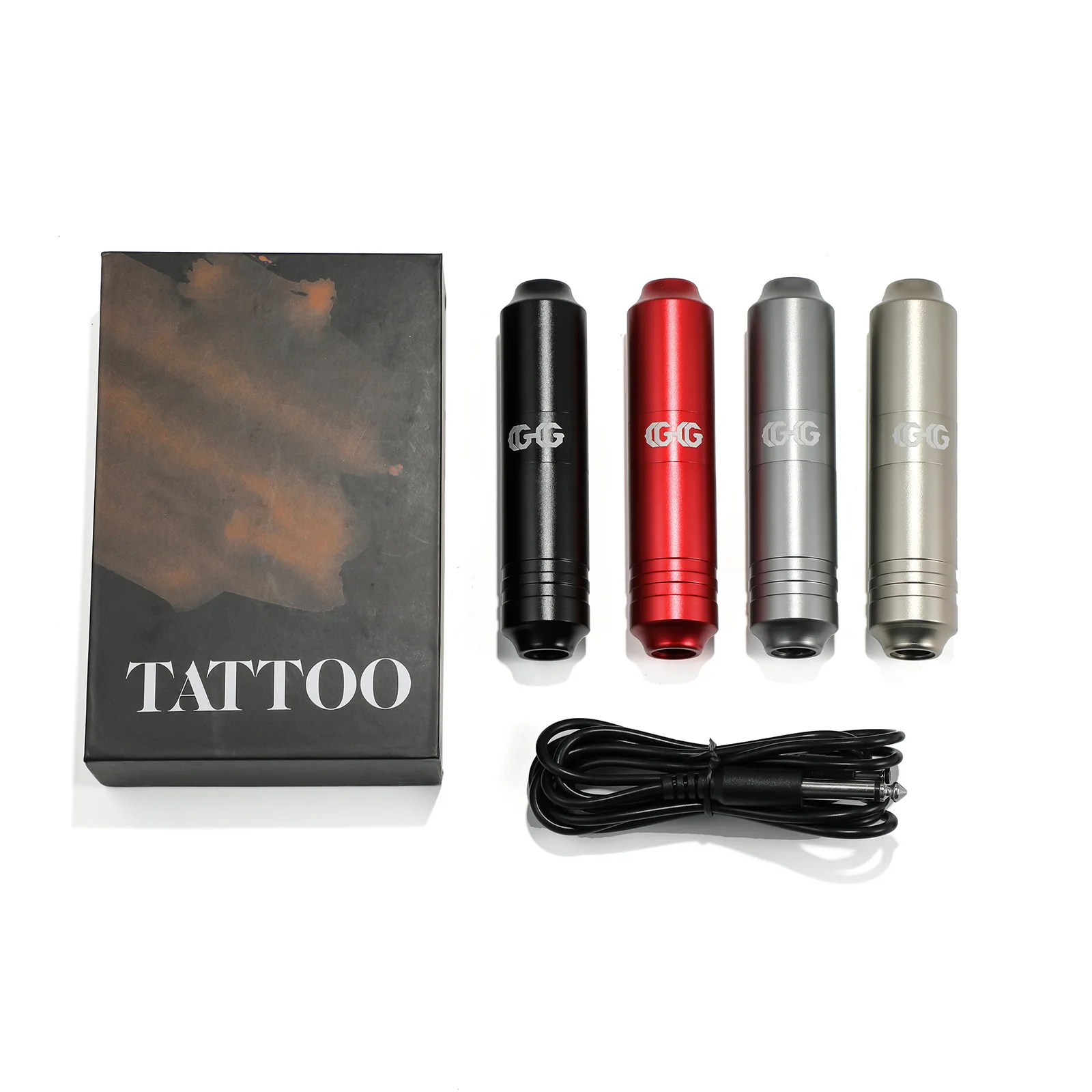 4 Colors Tattoo Machine Aluminum Material High Torque Fast Frequency Tattoo Equipment Integrated Machine