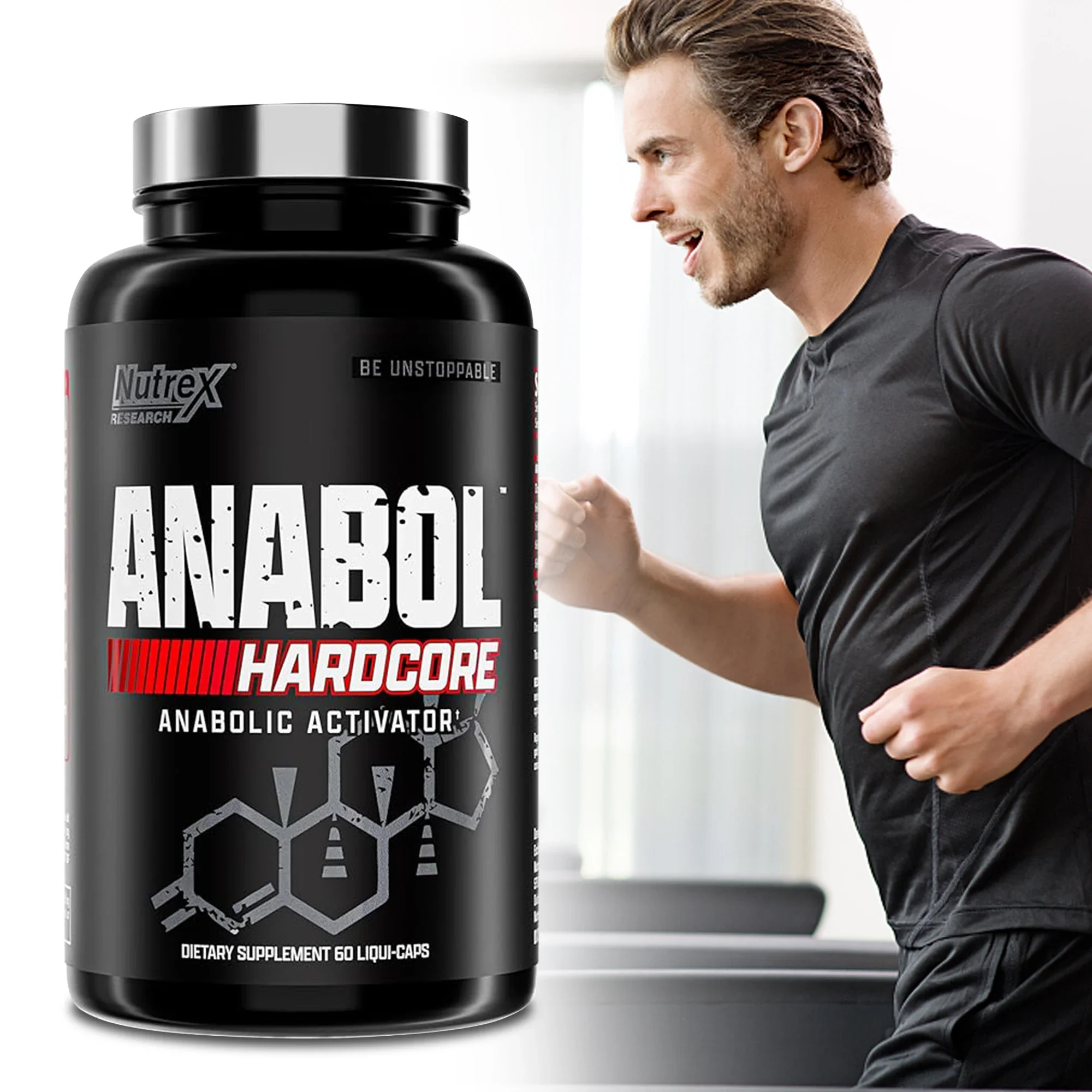 Suplemento Anabol Hardcore: aumenta el metabolismo y construye la masa muscular, mejora la energía y la resistencia