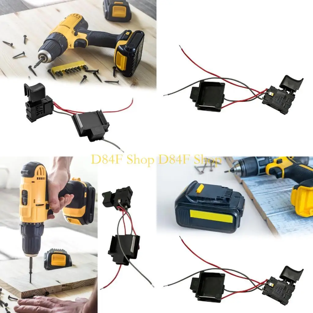 D84F Dustproof Speed Control Push Button Switcher Battery Drill Speed Control