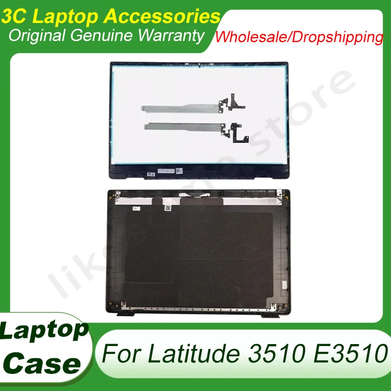 

Новый корпус для ноутбука Latitude 3510 E3510, задняя крышка ЖК-экрана, верхняя крышка/передняя рамка/шарниры 8XVW9 08XVW9, замена, черный цвет