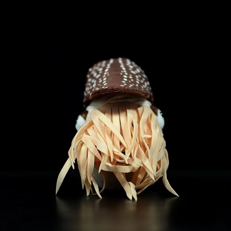 愛らしい真珠のオウムガイぬいぐるみ - かわいくてリアルな海の生き物のぬいぐるみ、ユニークな螺旋状の殻を持つ友達、そして海好きへのギフト