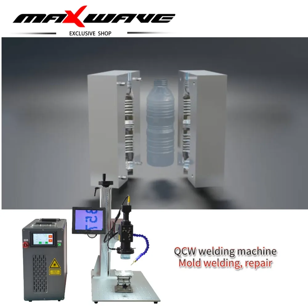 

portable laser welders stainless steels jewelry Maxwave Mold And Plate Welding System 200W 300W 500W QCW Pulsed Fiber Laser