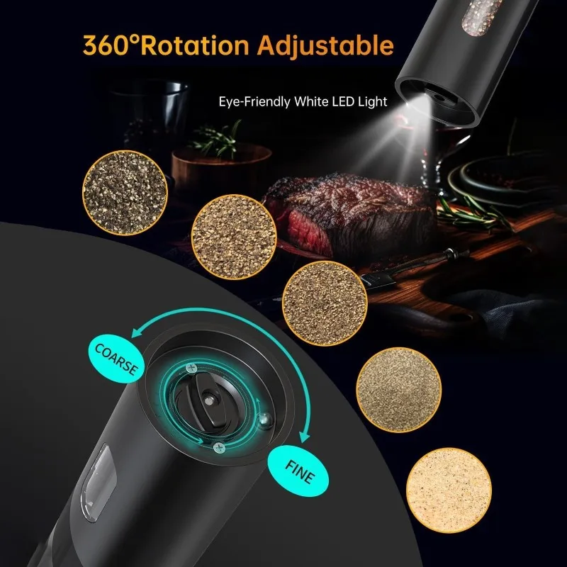 Buy Now Electric Spice Grinder For Kitchen - Battery Operated, ABS Material, Portable Herb Mill