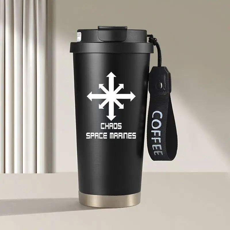 Warhammer 40K Peripheral Water Cup Imperial Aquila Space Marines Portable Coffee Water Cup Two-Dimensional Thermos Cup Gift view 4
