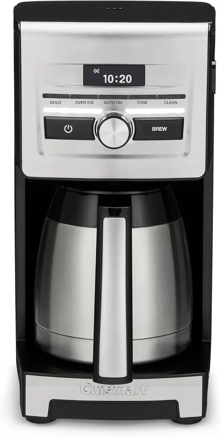 Personal Brew 10-Cup Thermal Coffee Maker, Fully Automatic Programmable Coffee Machine with Hot or Over Ice Options, Brew