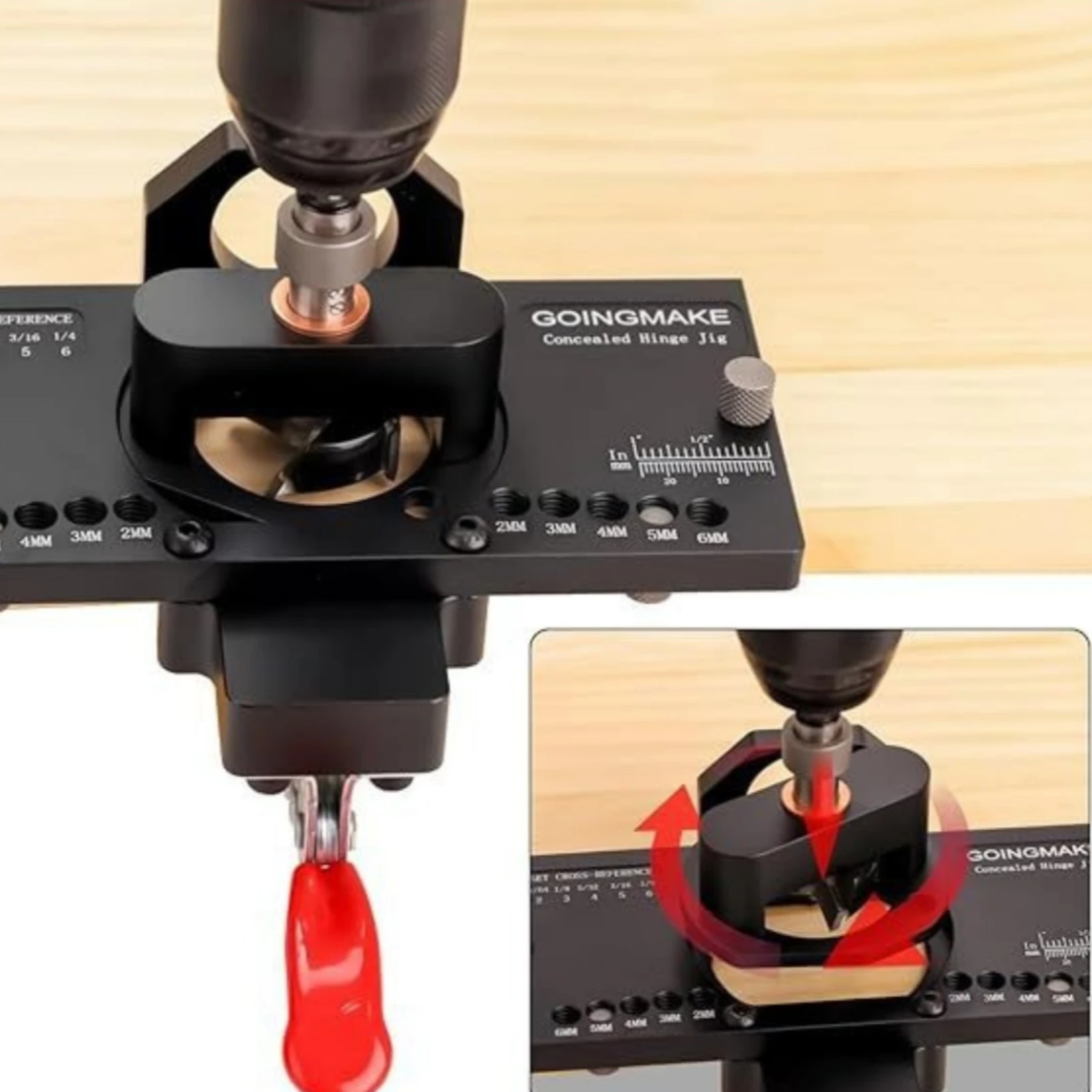 35mm 힌지 지그 고정밀 숨김형 캐비닛 힌지 지그 캐 - Woodworking Jig 리뷰 및 가격