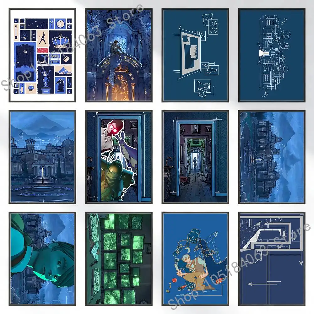 

Game B-Blue P-Prince Anime Wall Art Canvas Painting Poster For Living Room Home Decor Decoration Picture