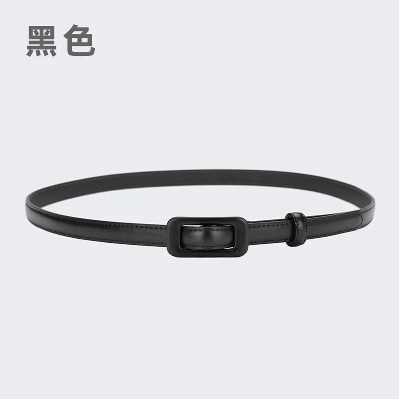 여성용 정품 가죽 청바지 드레스 벨트 다용도 2층 소가죽 버클 비펀치 벨트