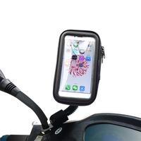 5.5/6.3in Waterproof Touch Screen Bicycle Motor Phone Holder Motorcycle Bike Handlebar Phone Case Bag For All Phone Stand M K2U5