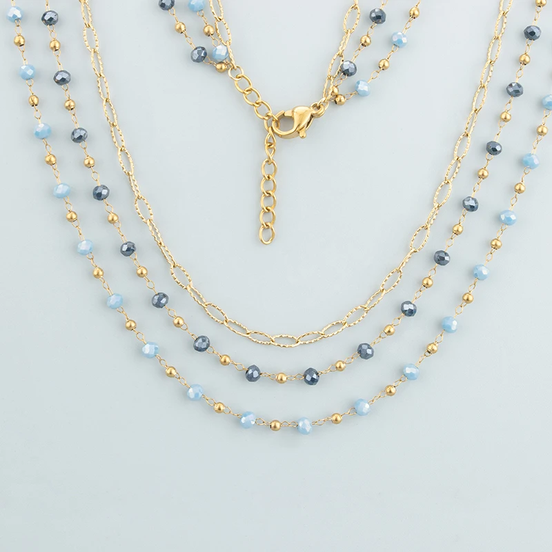 assoonas, 1 Stück/Los, MH80, Halskette für Damen, Anhänger, 18k vergoldet, Edelstahl, Naturstein, handgefertigt, Modeschmuck – Detail 3