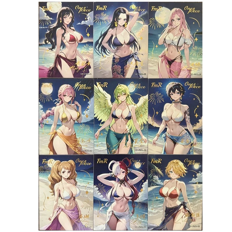 انمي ياباني قطعة واحدة ريبيكا ليليث نيكو روبن شارلوت بودنغ بطاقات قابلة للجمع هدايا عيد الميلاد ألعاب الأطفال