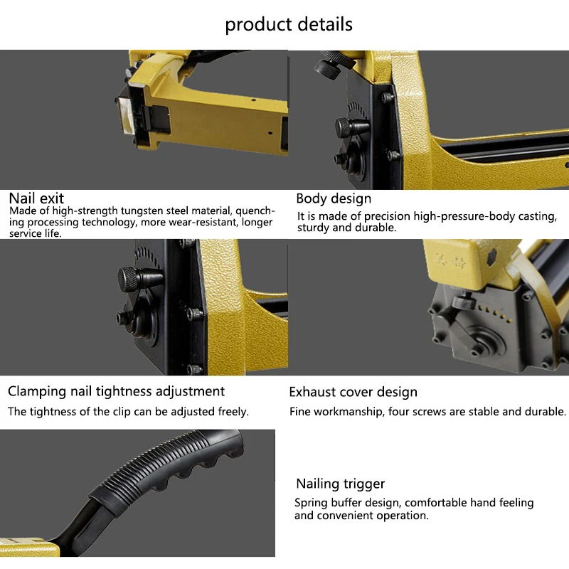 1 Máy Tính HB3518 Hướng Dẫn Sử Dụng Túi Hộp Kim Bấm Nailer 1-3/8 "Máy Hàn Miệng Túi Gần Hơn 18Mm Kim Bấm Công Cụ Văn Phòng túi Hộp Kim Bấm Nailer Máy
