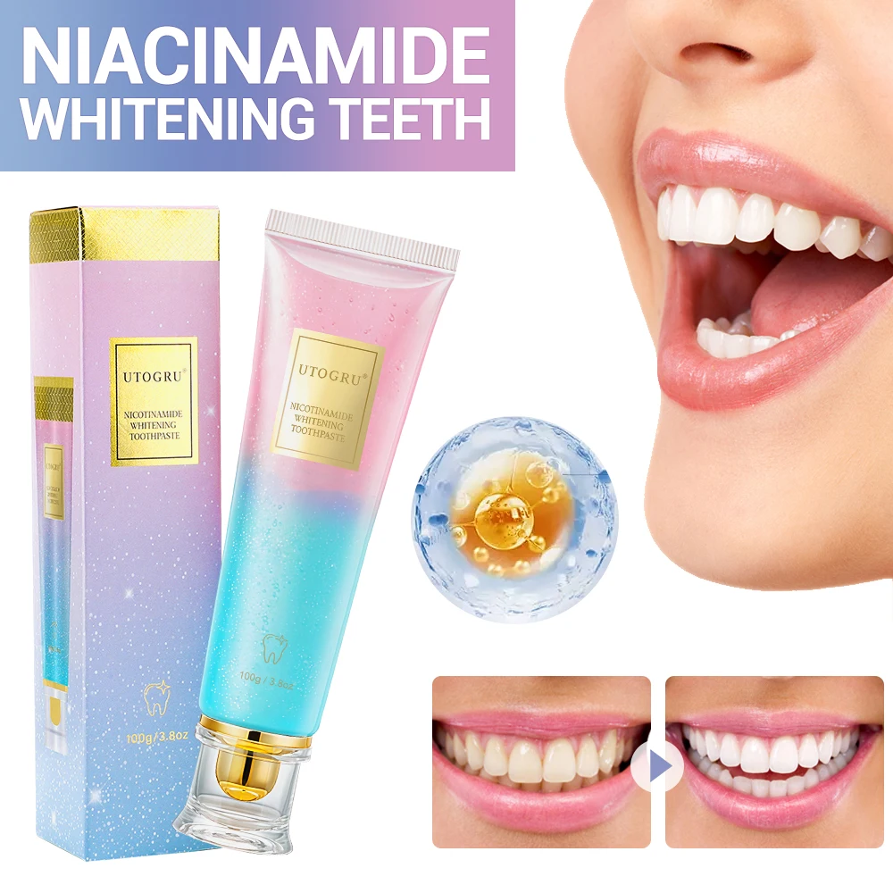 

Niacinamide Whitening Toothpaste Refreshing Clean Teeth for Men Women Fresh Breath Toothpaste To Remove Tooth Stains Teeth Care