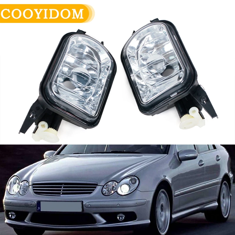 

COOYIDOM Bumper Fog Light Driving Foglamp Without Bulb For Benz W203 C230 C240 C320 C350 W215 CL500 CL600 W209 CLK320 CLK500