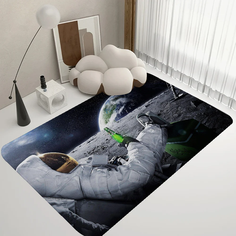 Space Monkey Animal Floor Mat Anti-slip Absorb Water Long Strip Cushion Bedroon Mat Alfombra