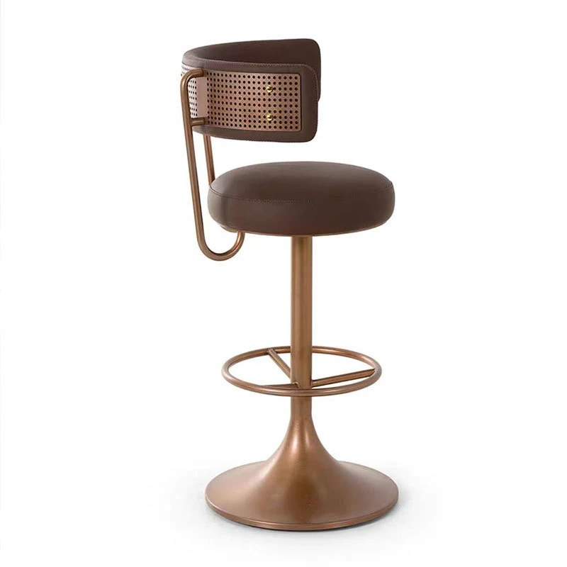 

Light luxury rotating bar chair high end household back island minimalist