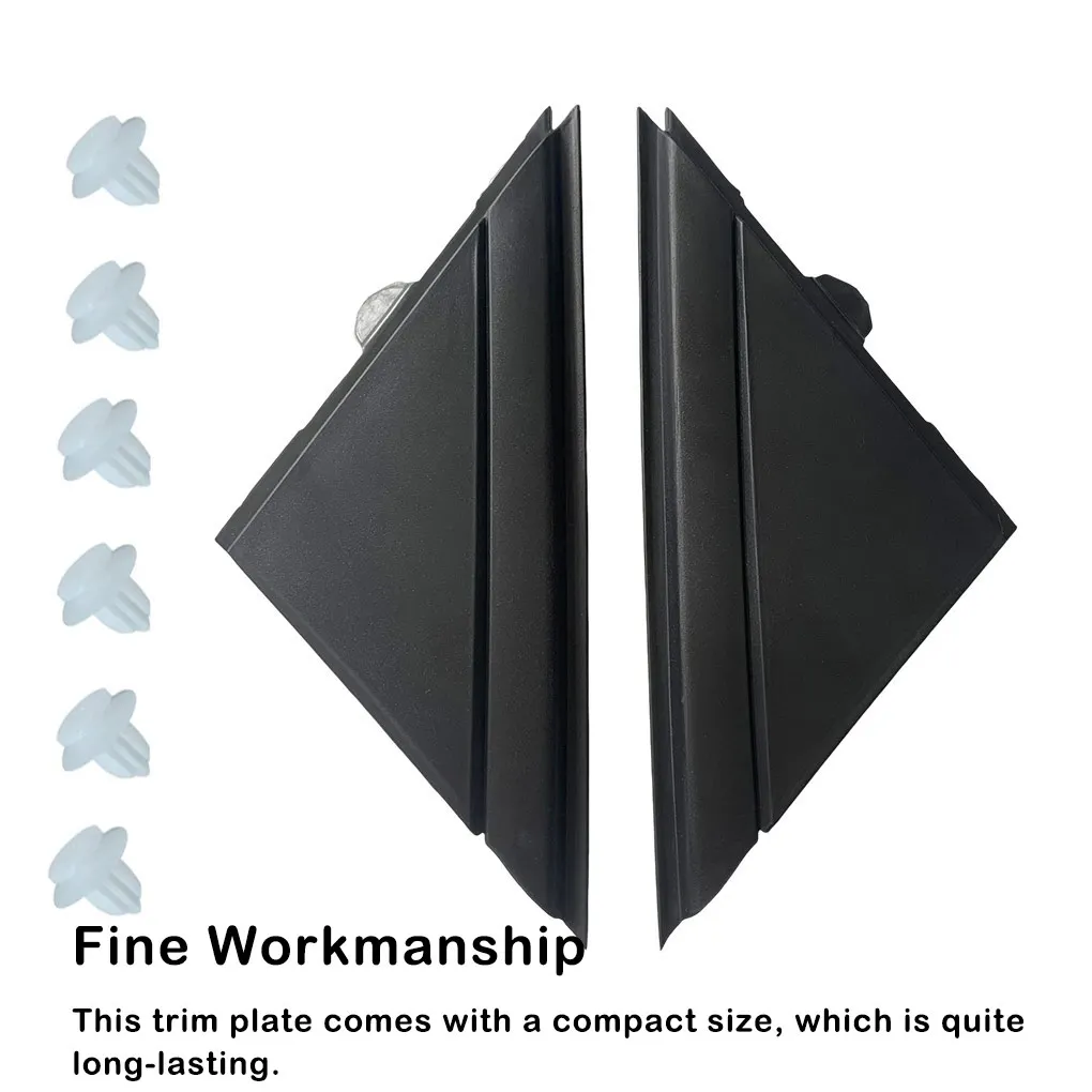 

2X Trim Plate No Burrs Long-lasting Vehicle Components Mirror Cover