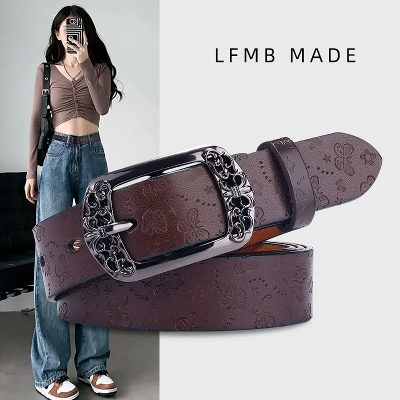 Retro riem, damesmode, veelzijdige ins, Koreaanse studentenversie, riem, damesjurk, jeans met casual patronen