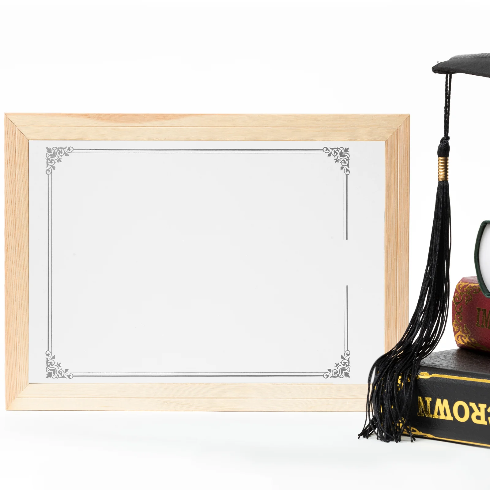 

10Pcs Gold Foil Certificate Sheets Blank Design for Customizable Awards and Diplomas Versatile Usage Graduate Certificate