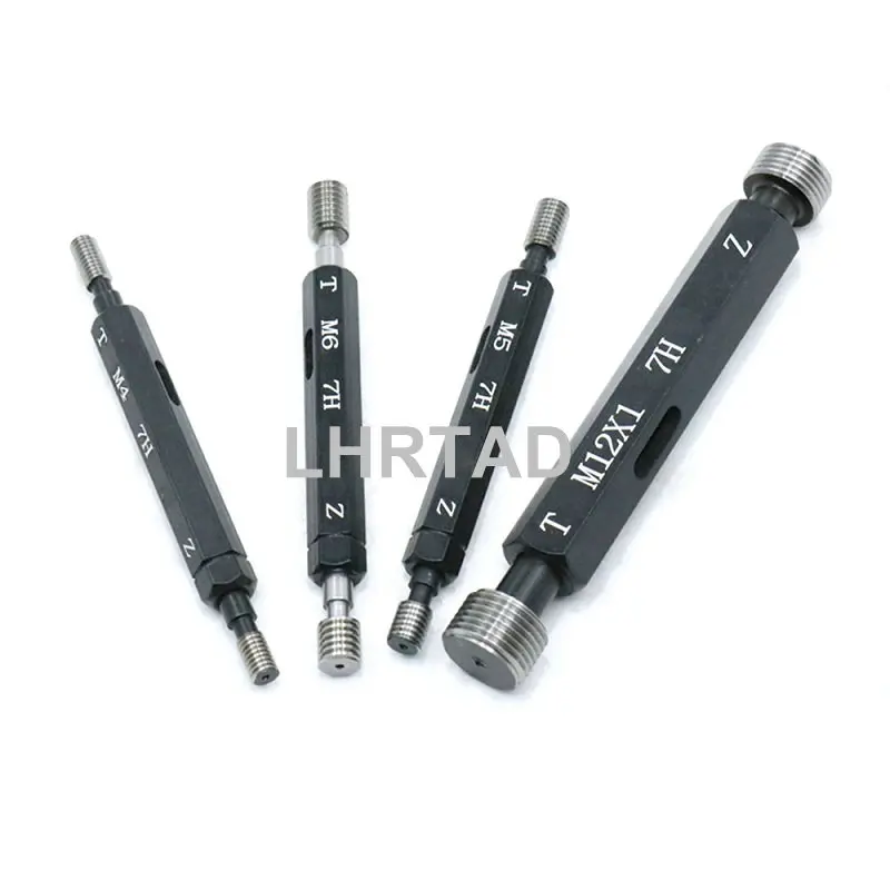 Metric thread gauge 7H M12 Fine screw threaded plug gauges gages GO NOGO M2 M2.5 M3 M4 M5 M6 M8 M10 gauge tool M14 M16 M18 M20