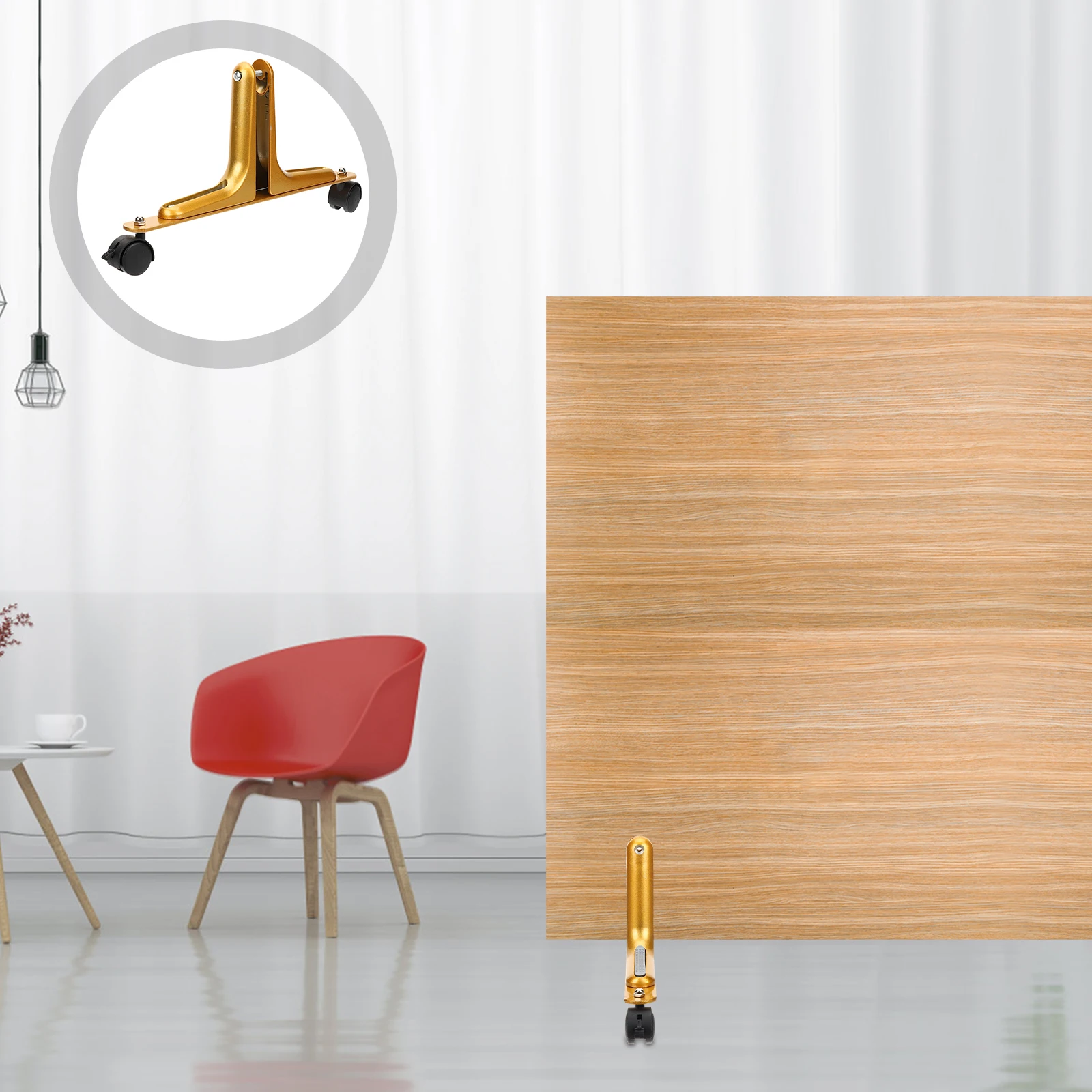 

Movable Screen Base White Roller Feet for Room Divider Office Living Bedroom Privacy Partition Wear Resistant Metal St