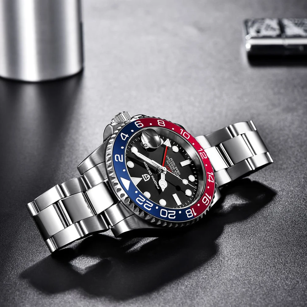 PAGANI DESIGN 2025 nuevo reloj mecánico automático NH34A resistente al agua de acero inoxidable luminoso reloj de regalo de Festival para hombres de negocios