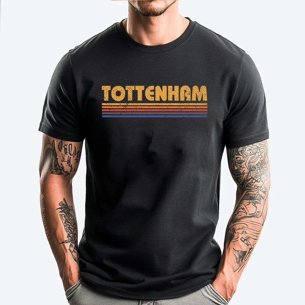 Tottenham London 3xl Men Clothing Streetwear Geek White T Shirt Men Classict Shirt Men Printing